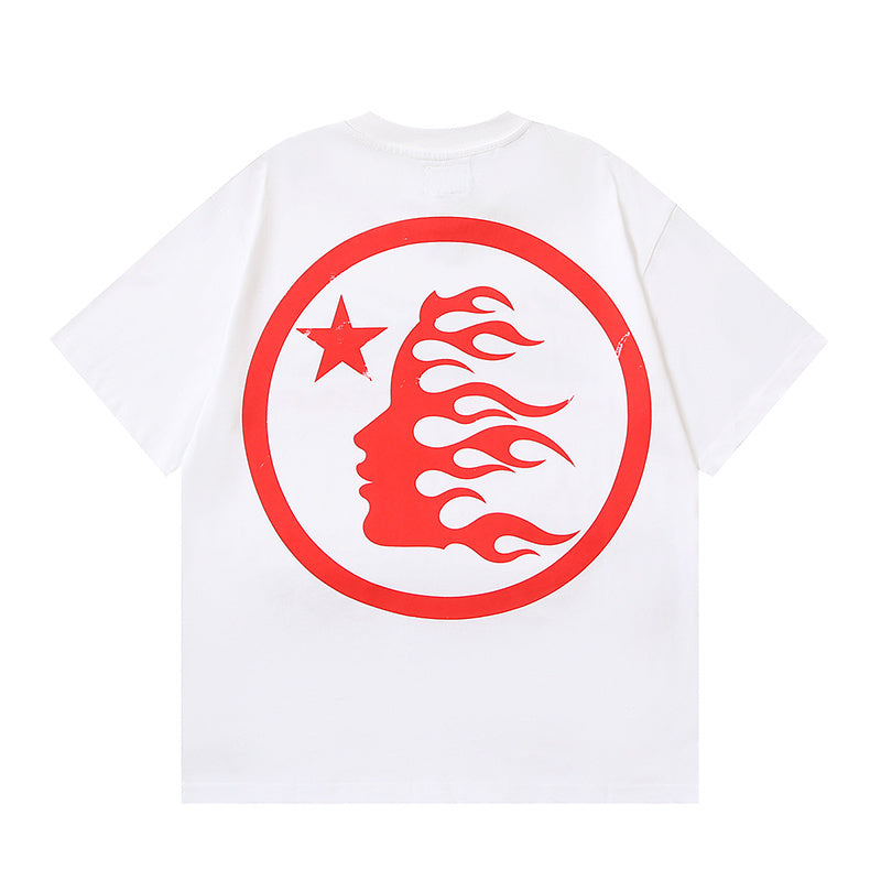 White Graphic Print T-Shirt D23541