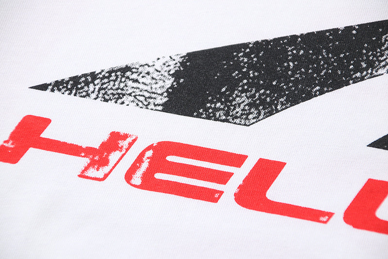 White Graphic Print T-Shirt D23541