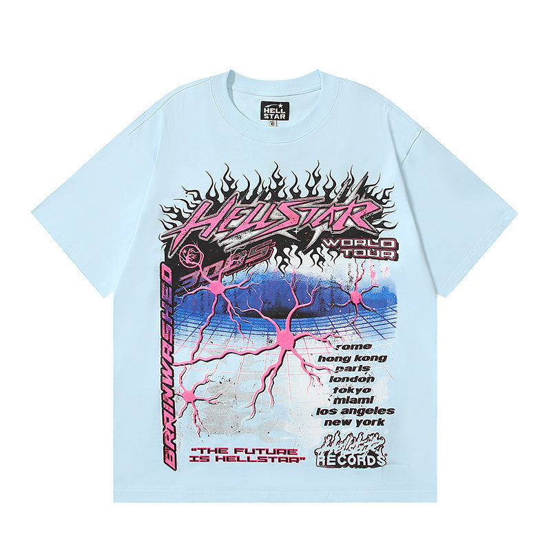 Light Blue Graphic T-Shirt G476992