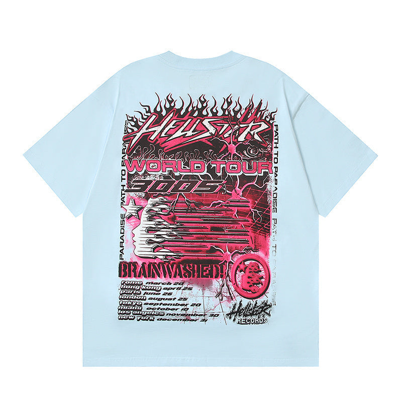 Light Blue Graphic T-Shirt G476992