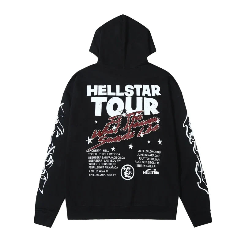 Hellstar Records Hoodie Black