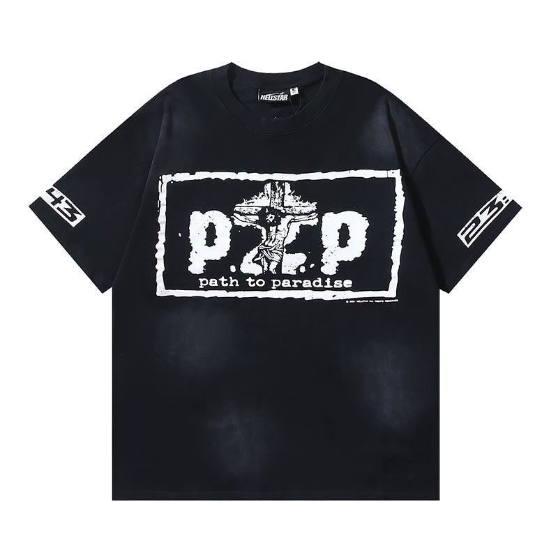 Black Graphic T-Shirt E36470