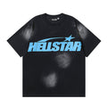 Washed Black Blue Graphic T-Shirt R72268