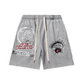 Grey Smiley Face Shorts Z94210