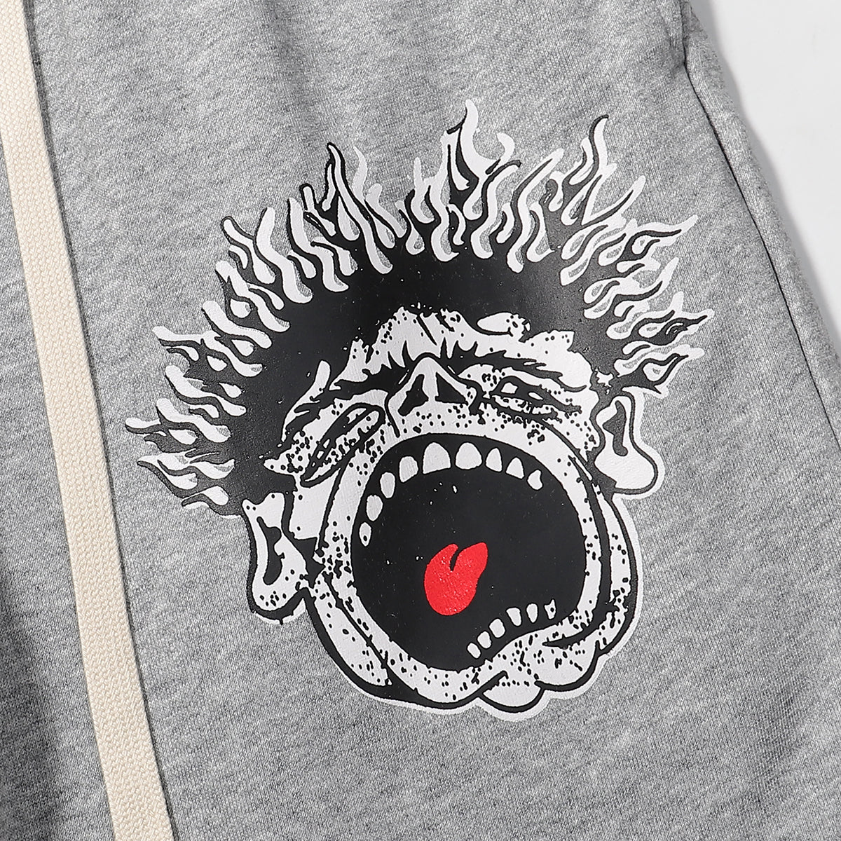 Grey Smiley Face Shorts Z94210