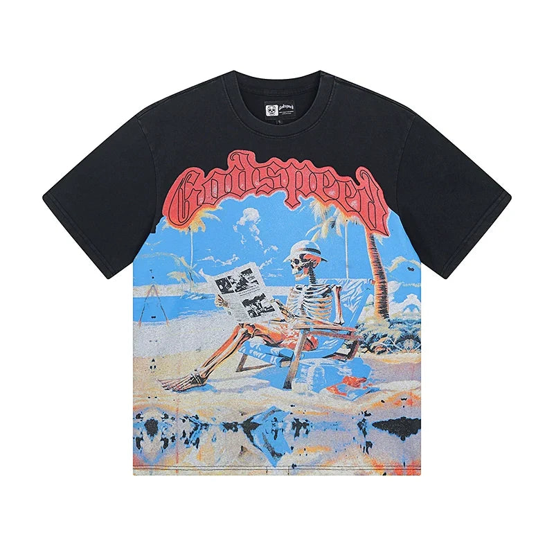 Casual Graphic Tee F7212
