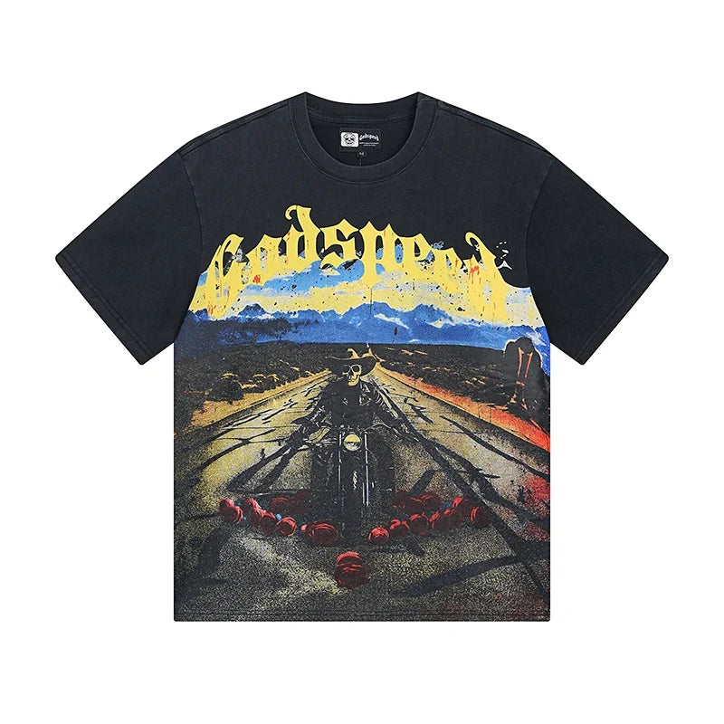 Biker Graphic Tee H1376