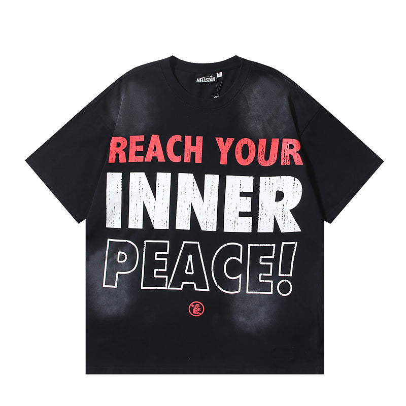 Hellstar Reach Your Inner Peace Black Graphic T-Shirt