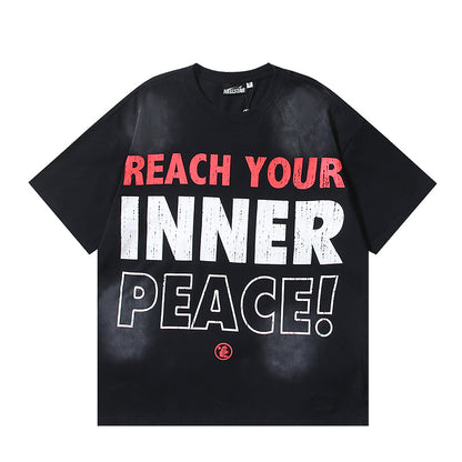 Hellstar Reach Your Inner Peace Black Graphic T-Shirt