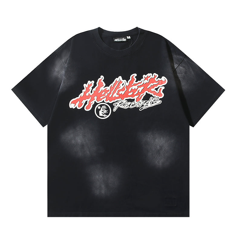 Black Red Graphic T-Shirt C734621