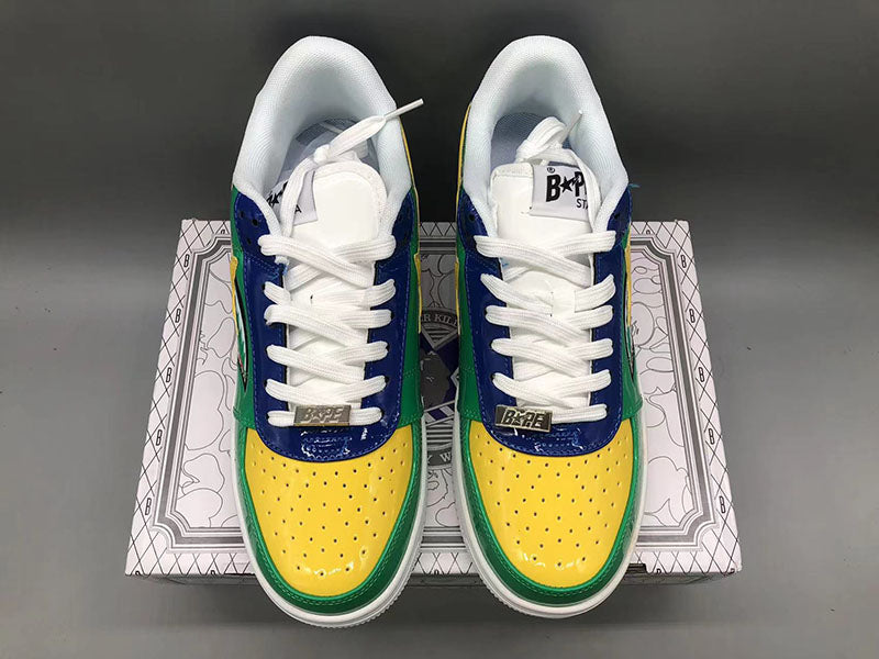 Green Shark Face Low Sneakers D350898