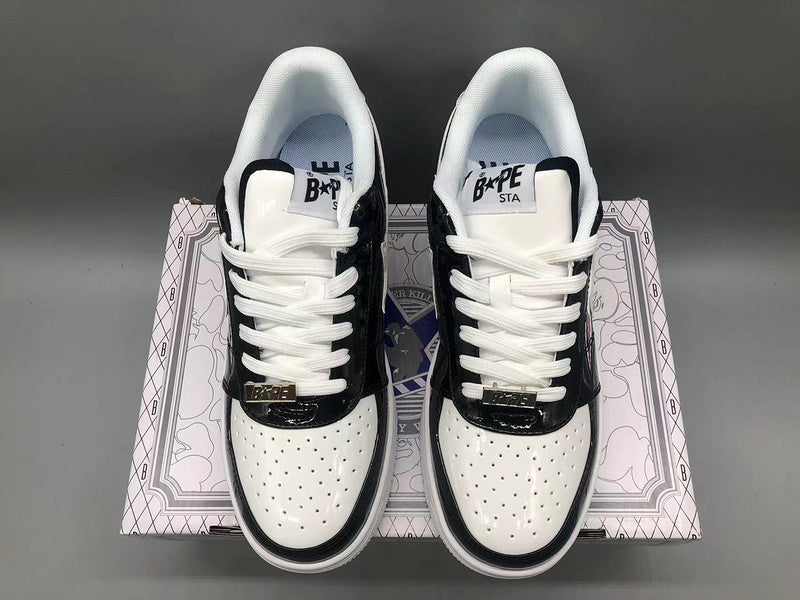 Color Block Shark Black Sneakers X24599