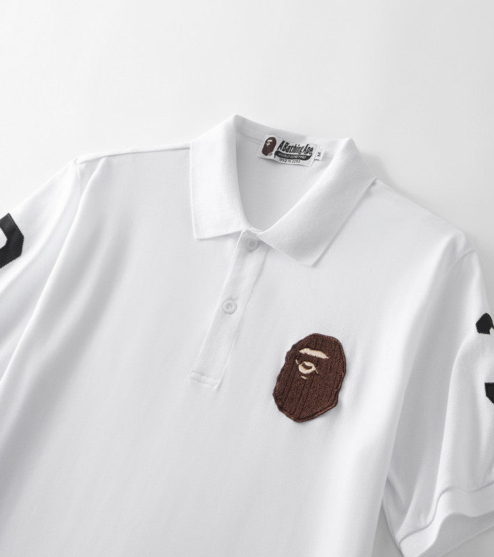 Embroidery Graphic Polo T-Shirt W23177