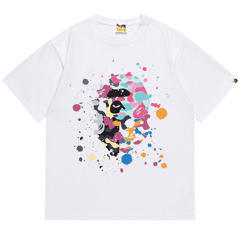 Splash Print Short-Sleeved Tee D78028
