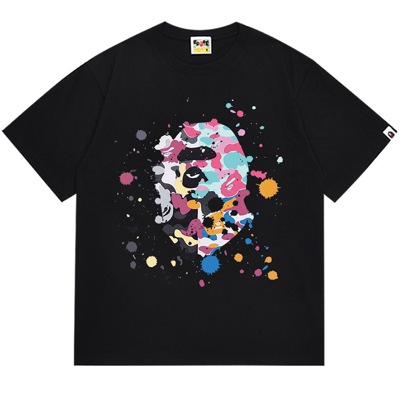 Splash Print Short-Sleeved Tee D78028