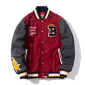 Embroidered Stars Baseball Jacket T8491