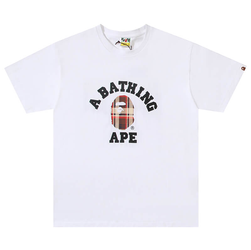 Black And Brown Plaid Short Sleeve T-Shirt Q75187