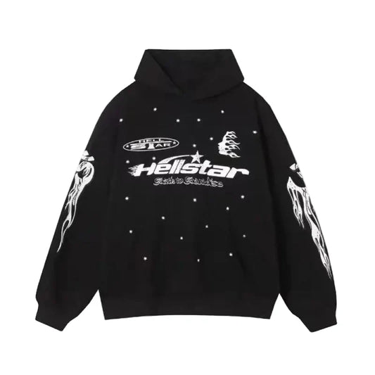Hellstar P2P Hoodie Black White